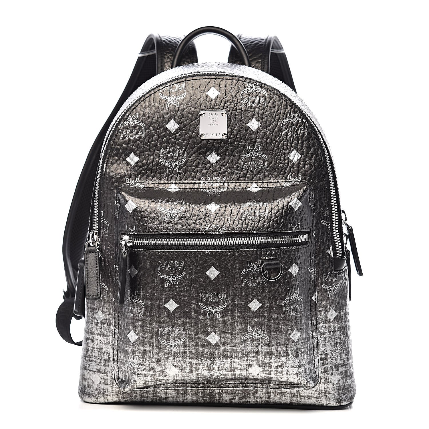 MCM Gradation Visetos Small Stark Backpack Silver 1 of 8