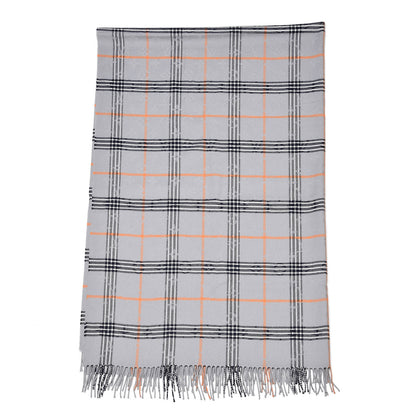 Louis Vuitton Wool Plaid Masai Tartan Rug Shawl Gray 1 of 3