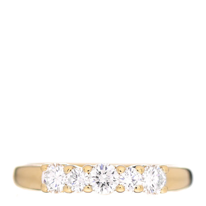 Tiffany 18K Yellow Gold Diamond Band Ring 48 4.5 1 of 5