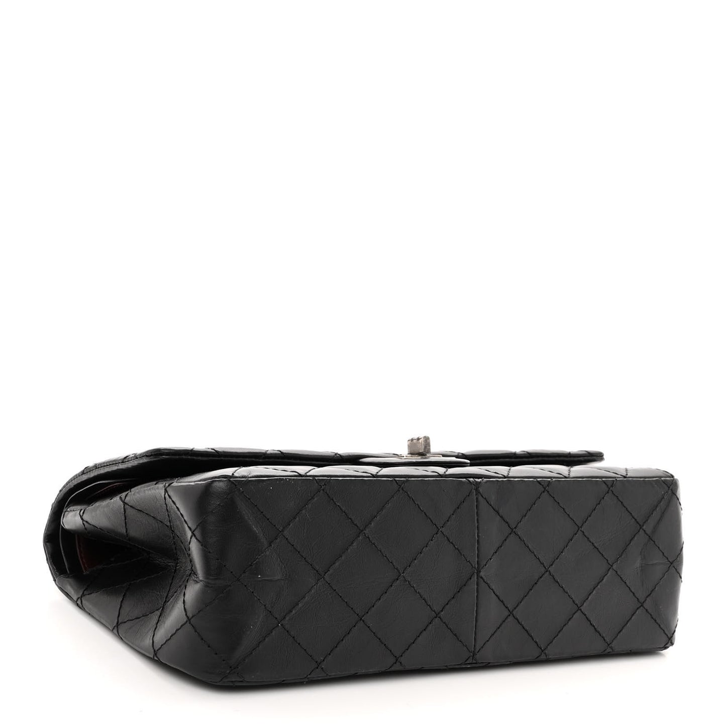 Aged Calfskin Quilted 2.55 Reissue 226 Flap Black