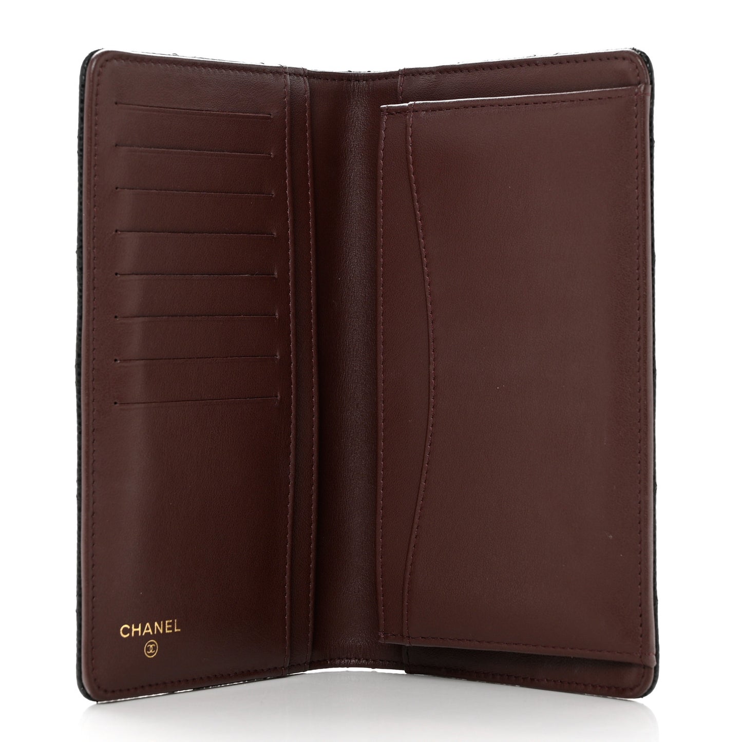 Caviar Quilted Yen Wallet Black