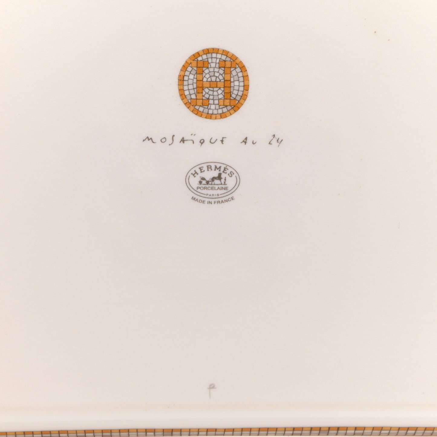 Porcelain Mosaique au 24 Gold Sushi Plate