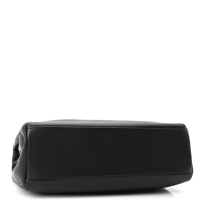Saint Laurent Grain De Poudre Medium West Hollywood Monogram Fold-Over Black 4 of 10