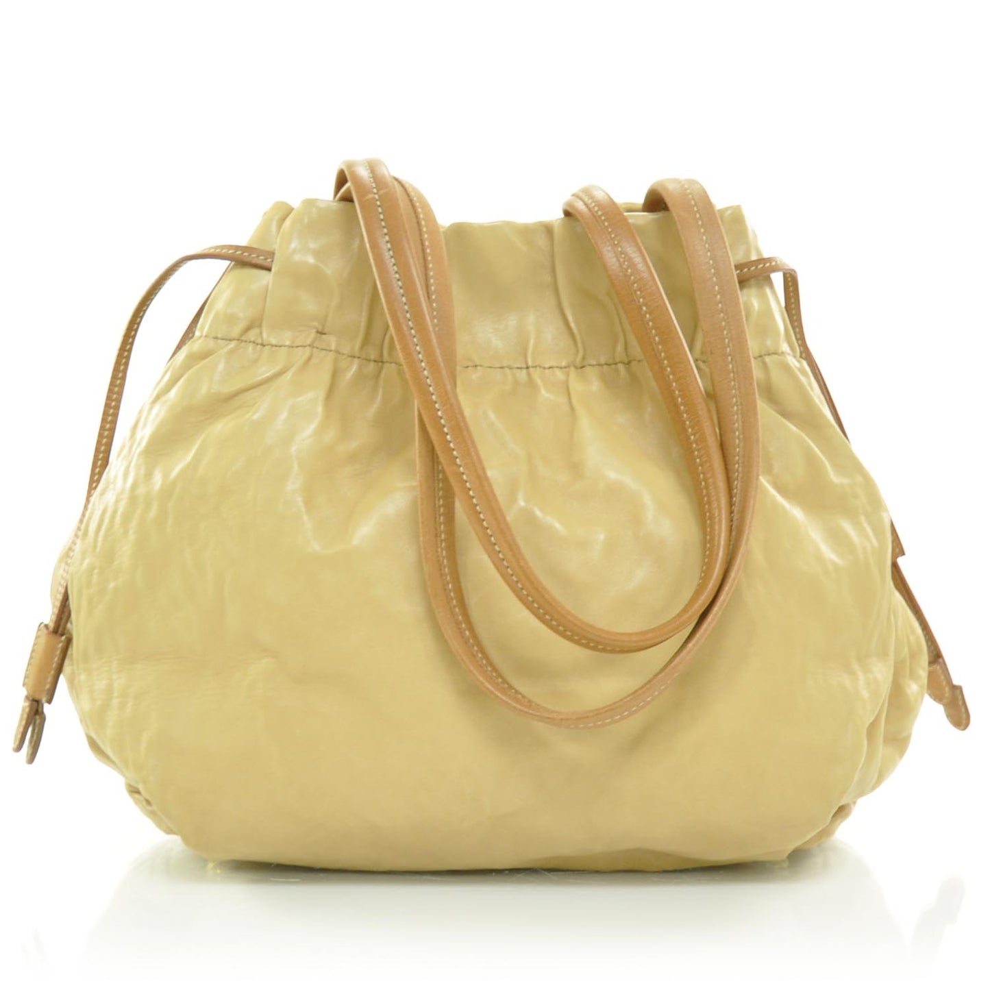 Nappa Antique Drawstring Bag Cuoio