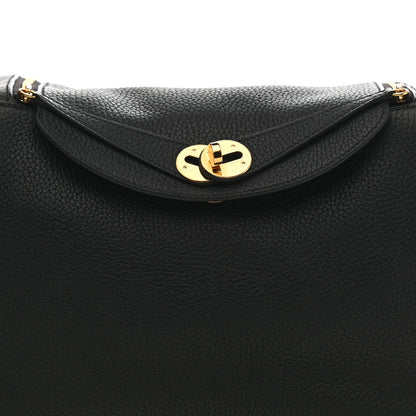 Hermes Taurillon Clemence Lindy 26 Black 7 of 10