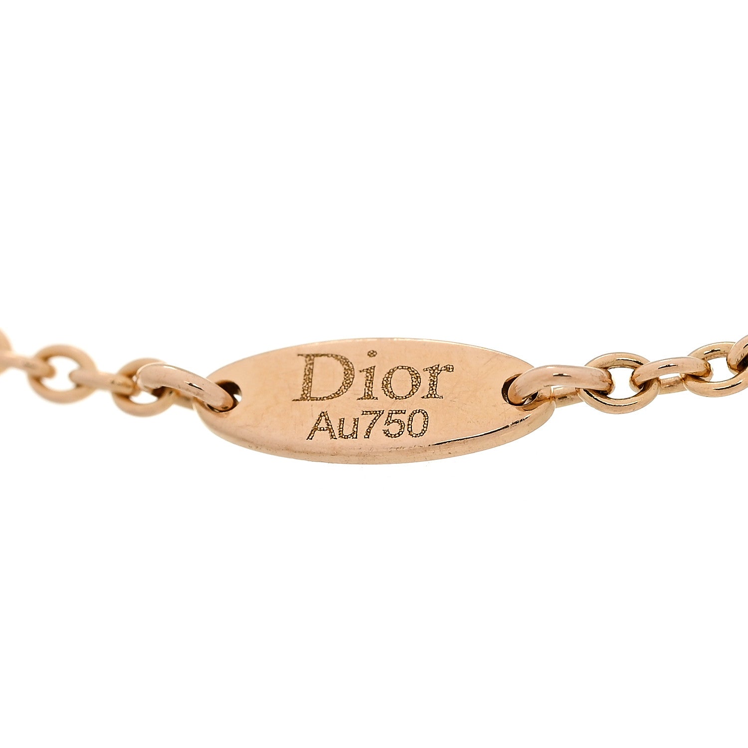 Christian Dior 18K Rose Gold Diamond Pink Opal Rose Des Vents Bracelet 5 of 6