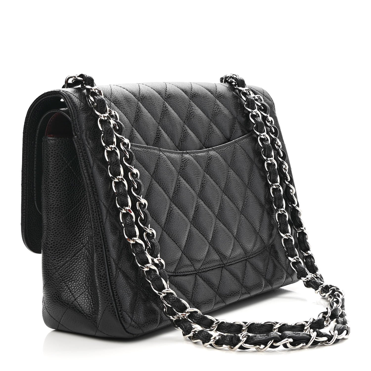 Chanel Caviar Quilted Jumbo Double Flap Black 3 of 10
