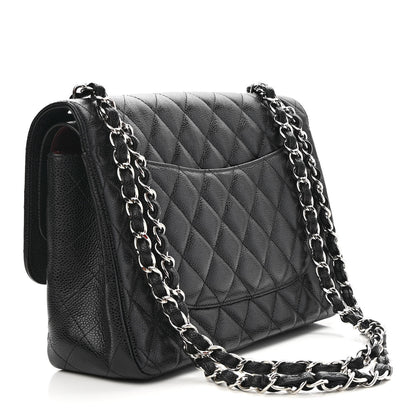 Chanel Caviar Quilted Jumbo Double Flap Black 3 of 10