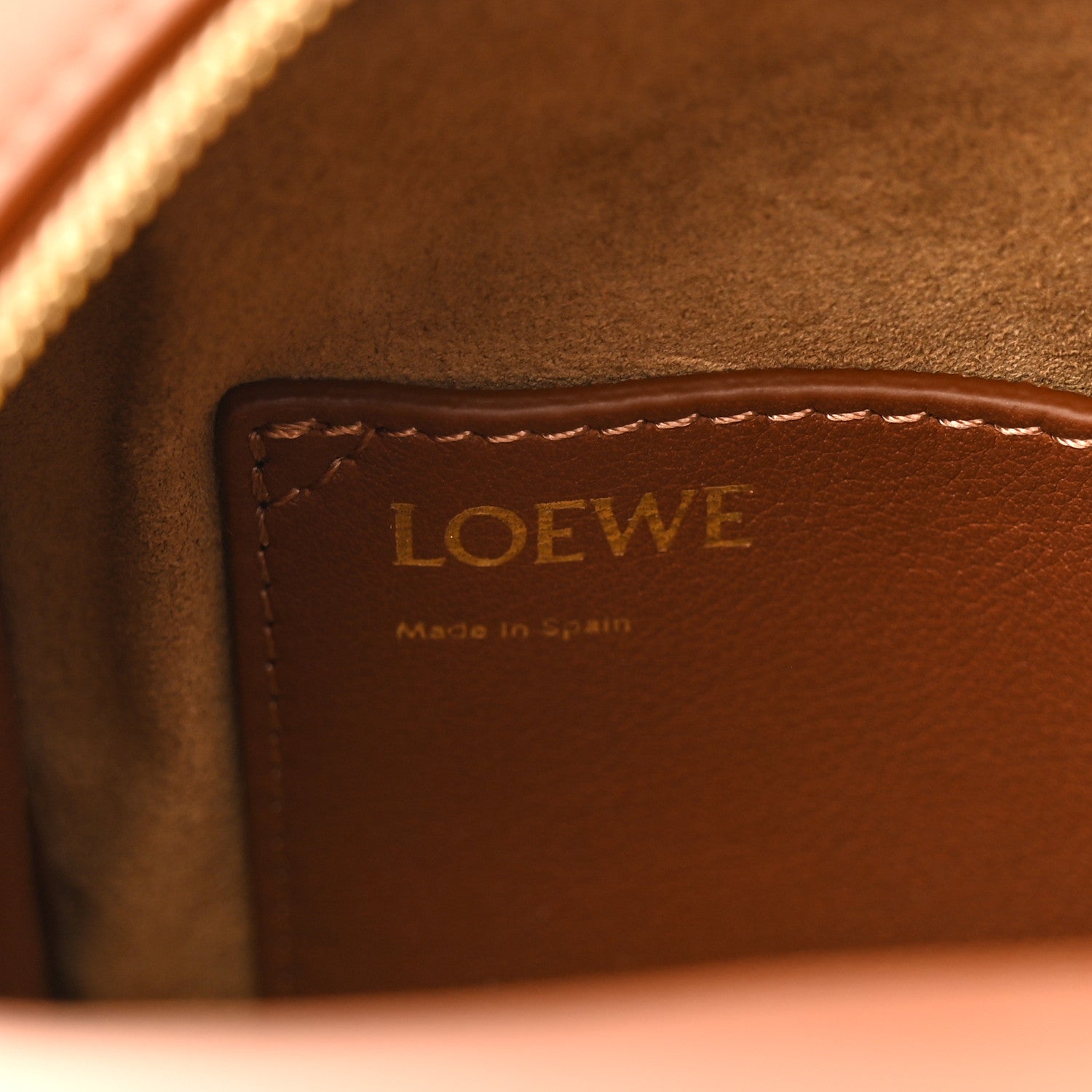Loewe Jacquard Anagram Calfskin Mini Amazona 16 Square Bag Tan 6 of 9