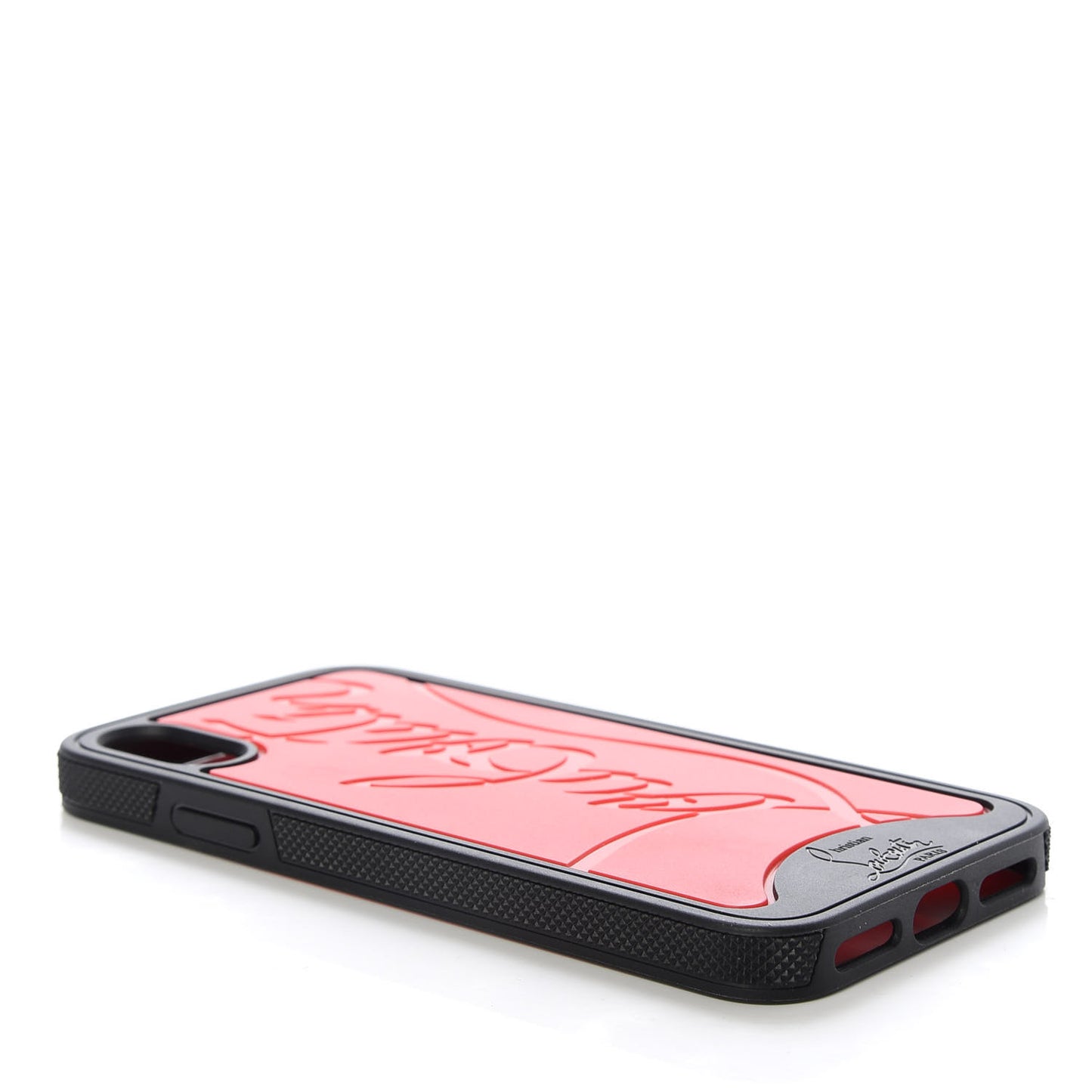 Rubber Loubiphone Sneakers iPhone X Case Black Red