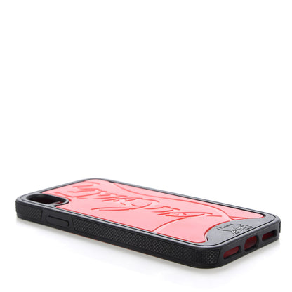 Christian Louboutin Rubber Loubiphone Sneakers iPhone X Case Black Red 4 of 4