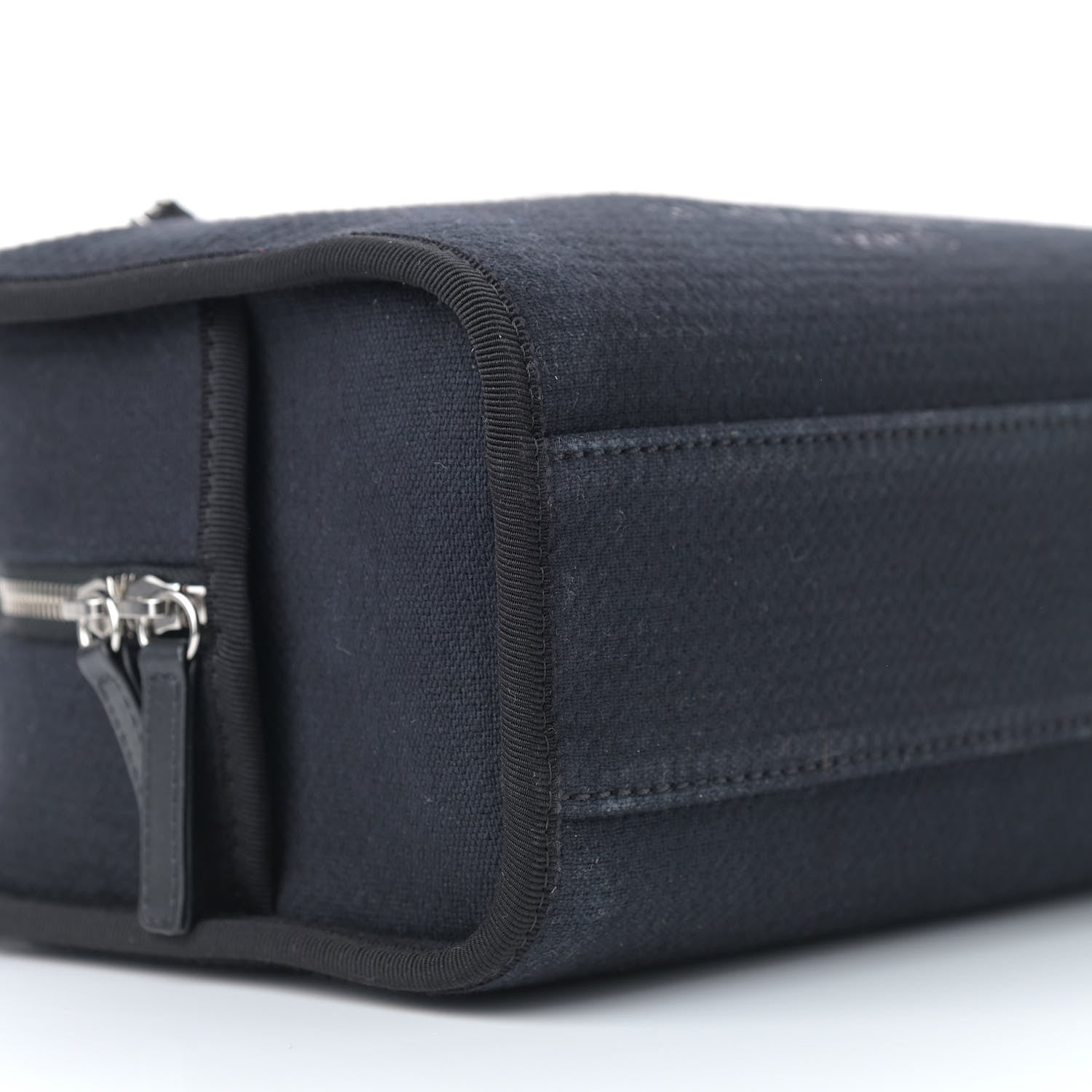 Chanel Mixed Fibers Deauville Bowling Bag Black 7 of 8