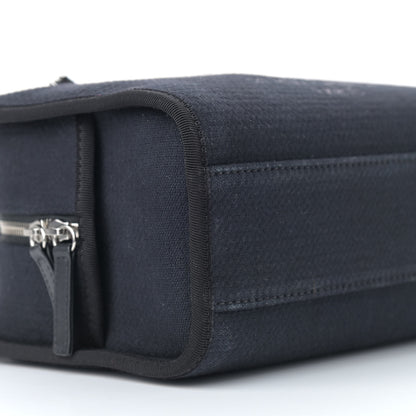 Chanel Mixed Fibers Deauville Bowling Bag Black 7 of 8