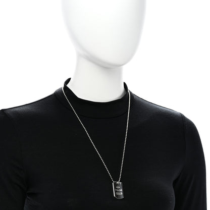 Tiffany Sterling Silver 1837 Dog Tag Pendant Necklace 2 of 5