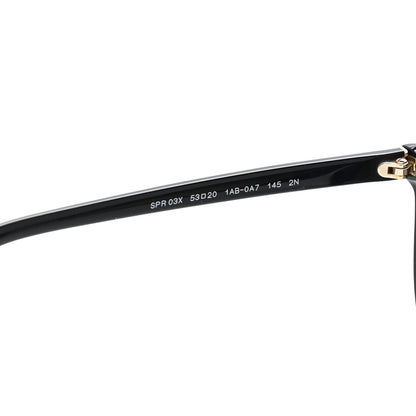Prada Acetate Pillow Cat Eye Sunglasses SPR 03X Black 6 of 7