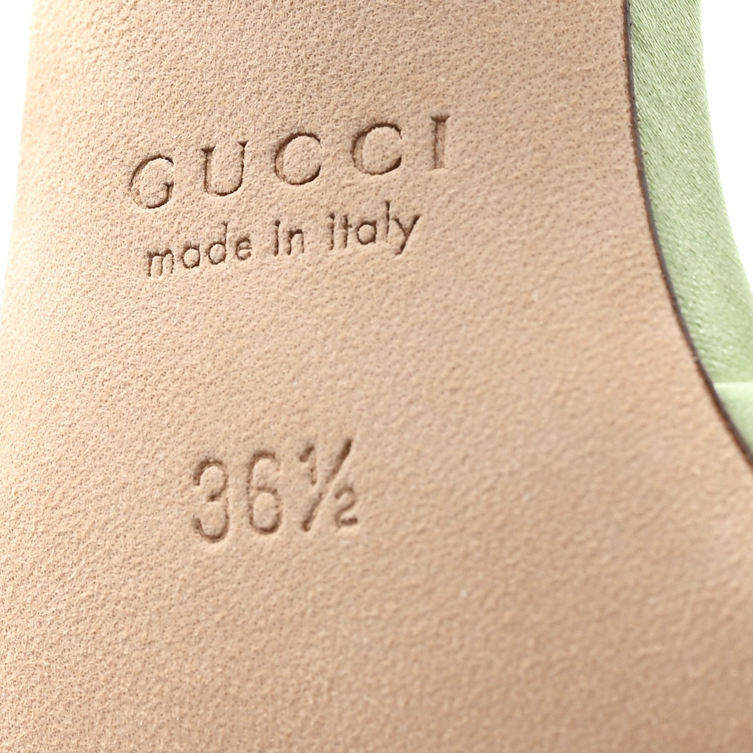 Gucci Satin Crystal Horsebit Sandal Pumps 36.5 7 of 10