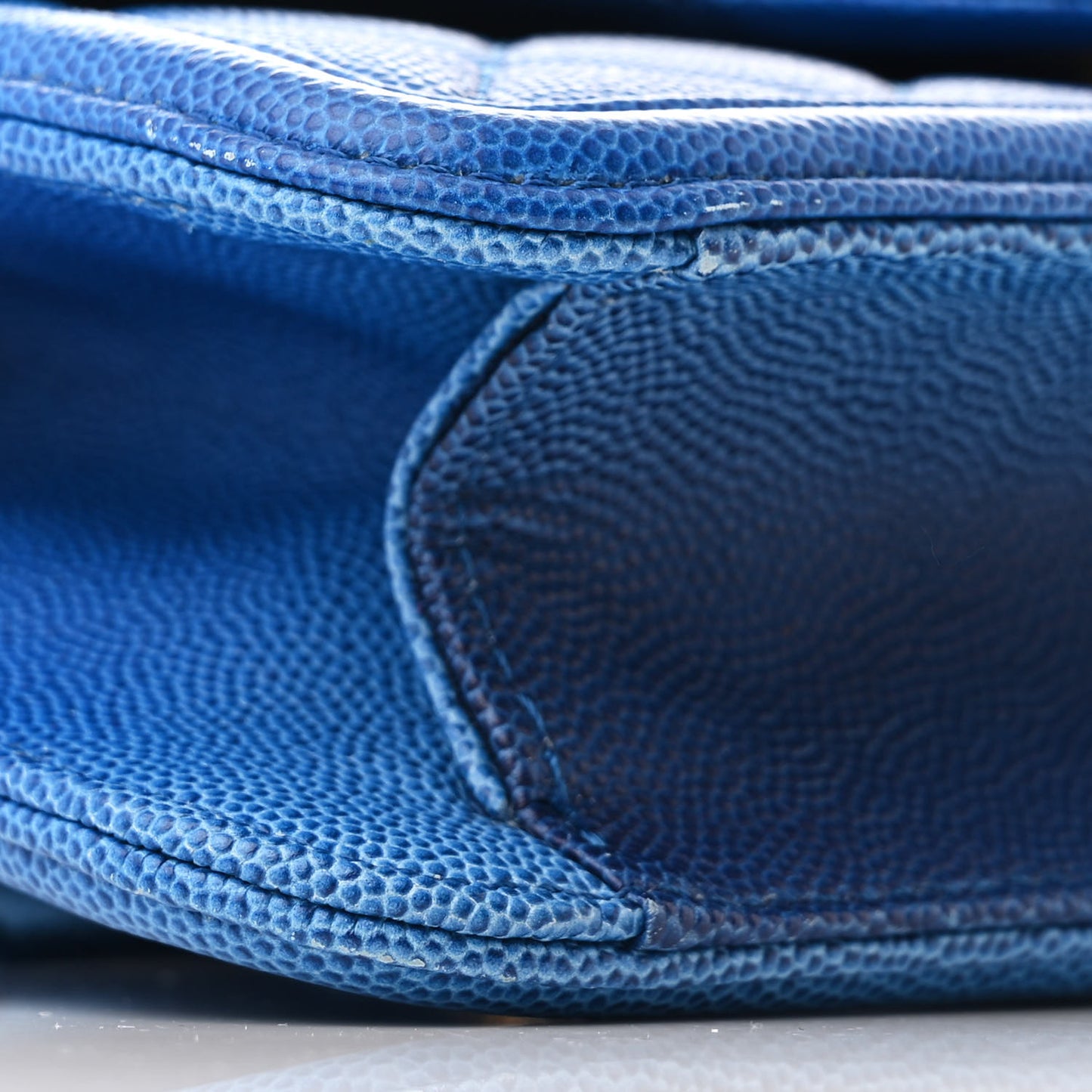 Caviar Quilted Sunset On The Sea Waist Bag Blue