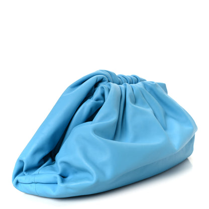 Bottega Veneta Smooth Butter Calf The Pouch Oversized Clutch Sky Blue 3 of 11