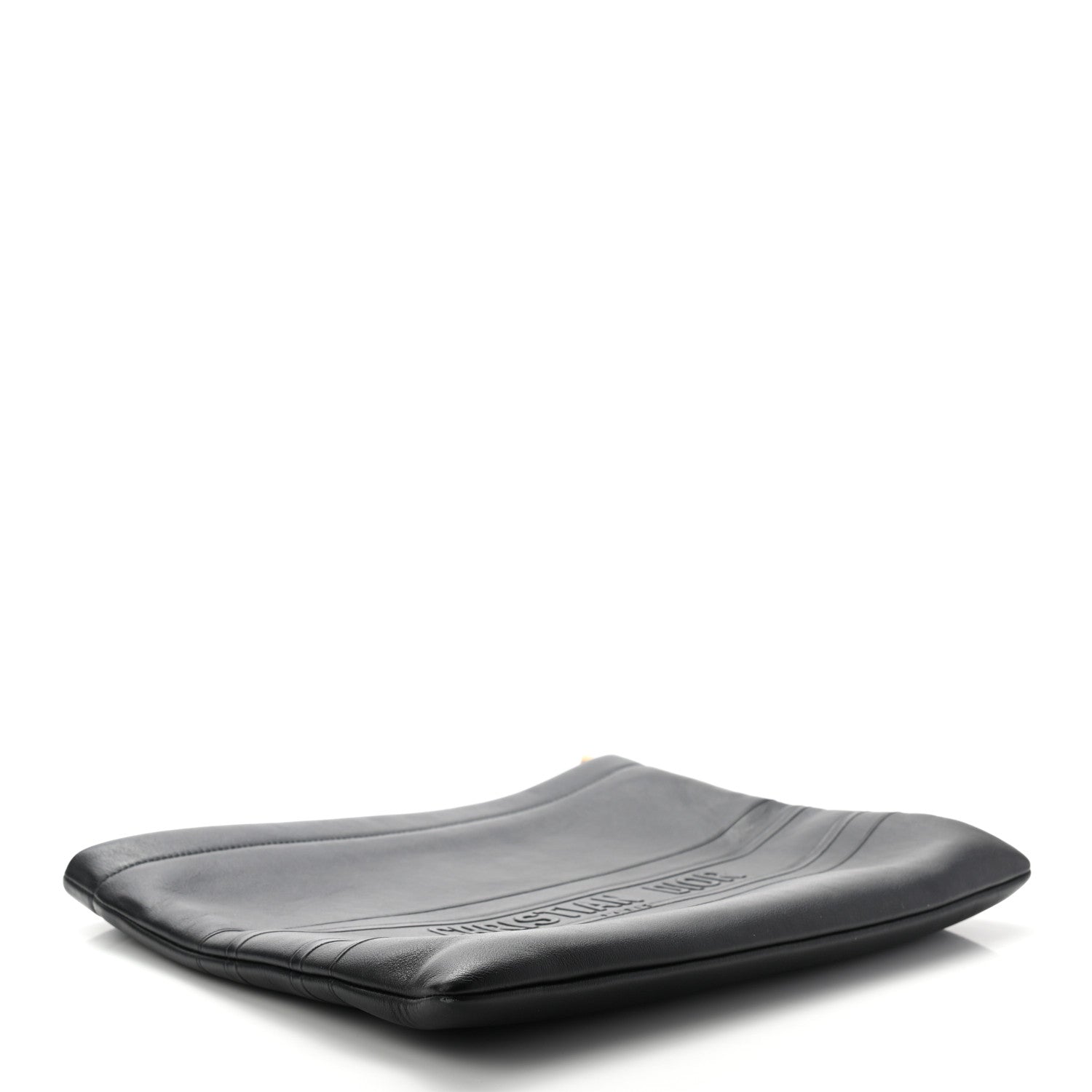 Christian Dior Calfskin Medium Diordouble Zip Pouch Black 4 of 9