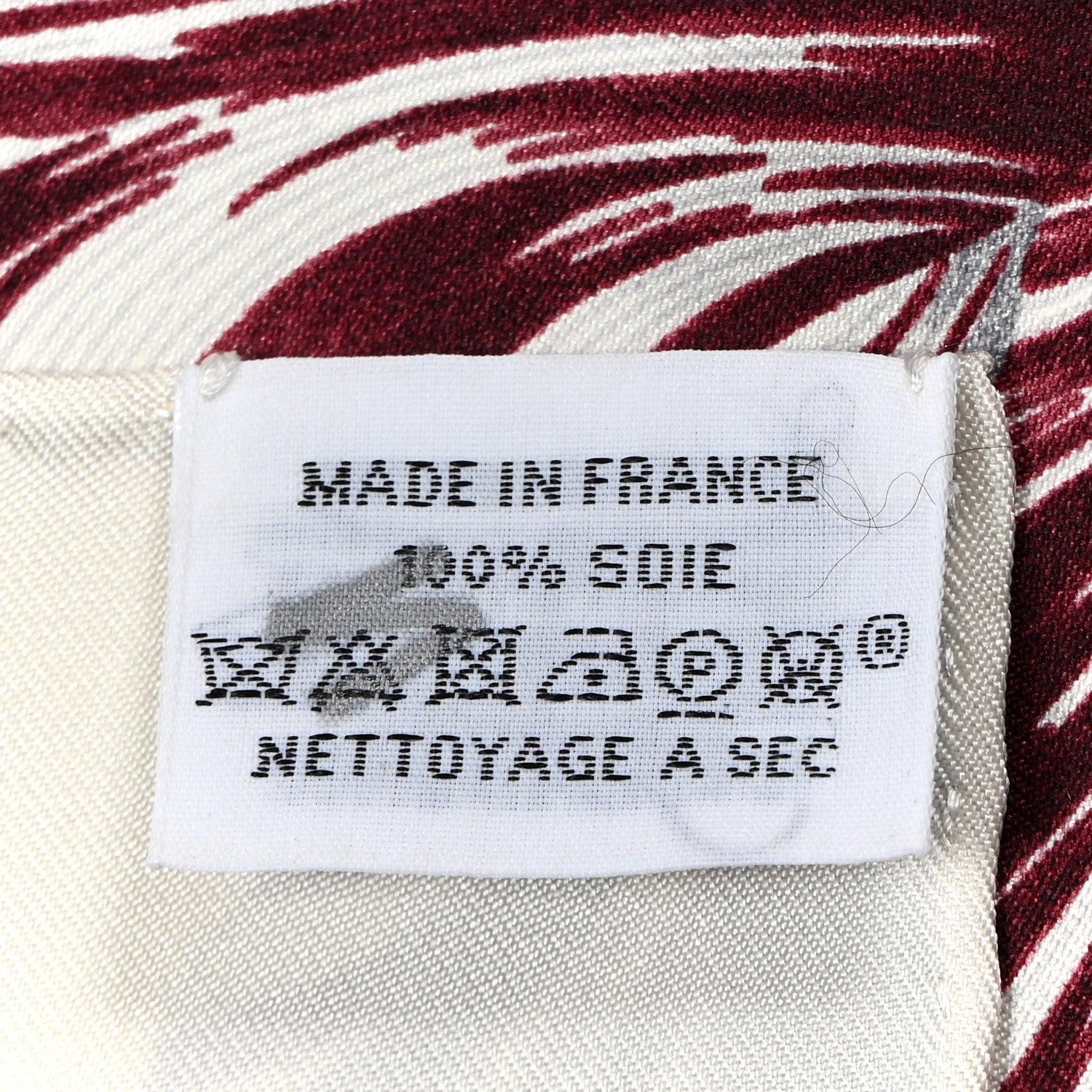Hermes Silk Tulipomanie Scarf 90 White Corail Gris Anthracite 2 of 4