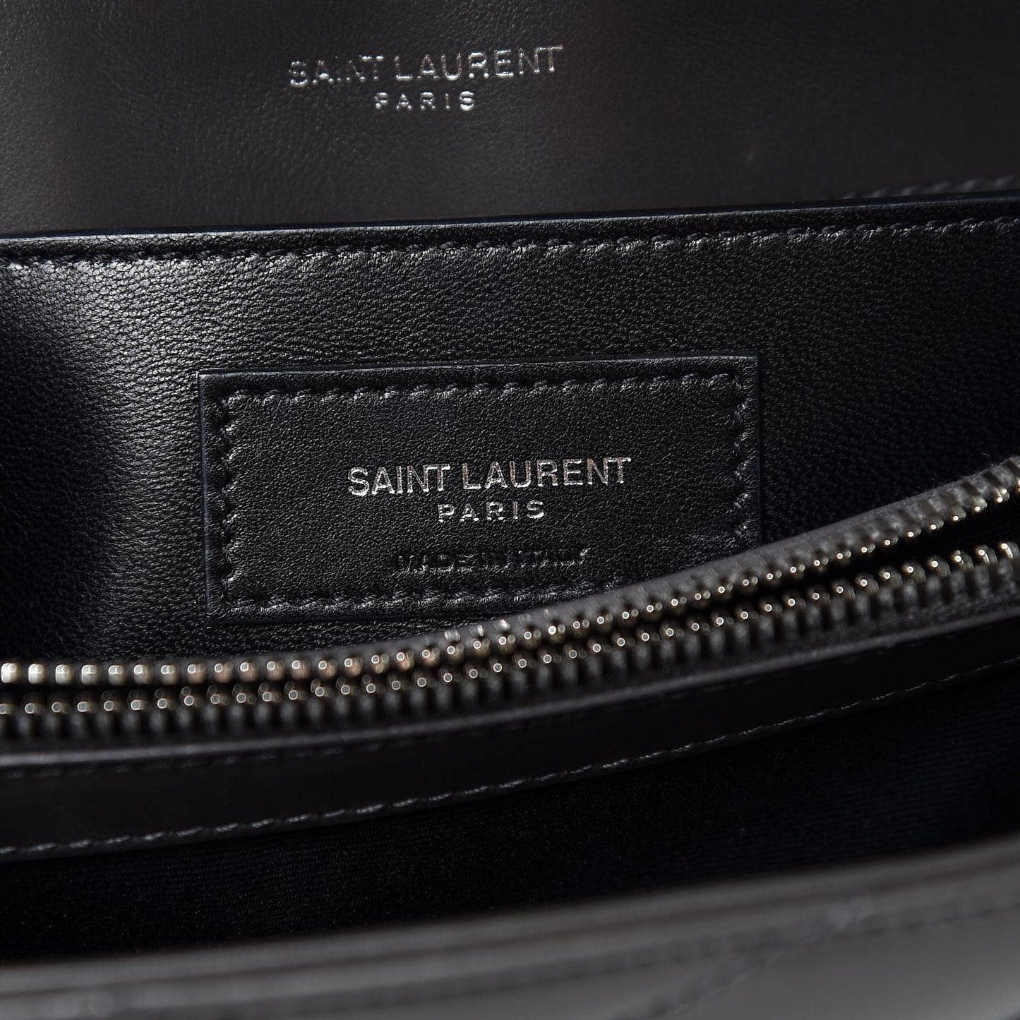 Calfskin Y Quilted Monogram Small Loulou Chain Satchel Asphalt