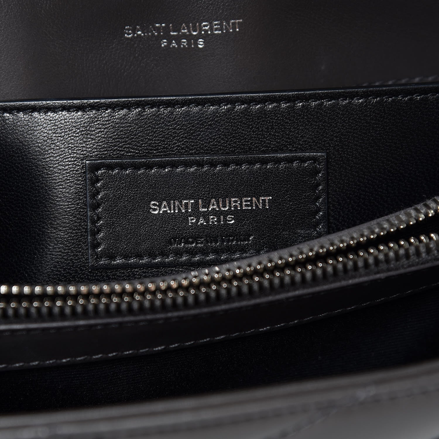 Saint Laurent Calfskin Y Quilted Monogram Small Loulou Chain Satchel Asphalt 6 of 8