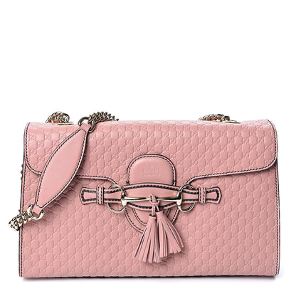 Gucci Microguccissima Medium Emily Chain Shoulder Bag Soft Pink 1 of 9