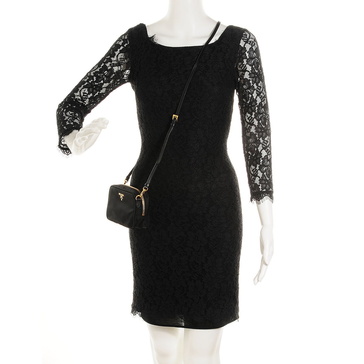 Tessuto Nylon Small Crossbody Nero Black