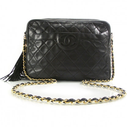 Chanel Canvas Quilted CC Tassel Black 1 of 13