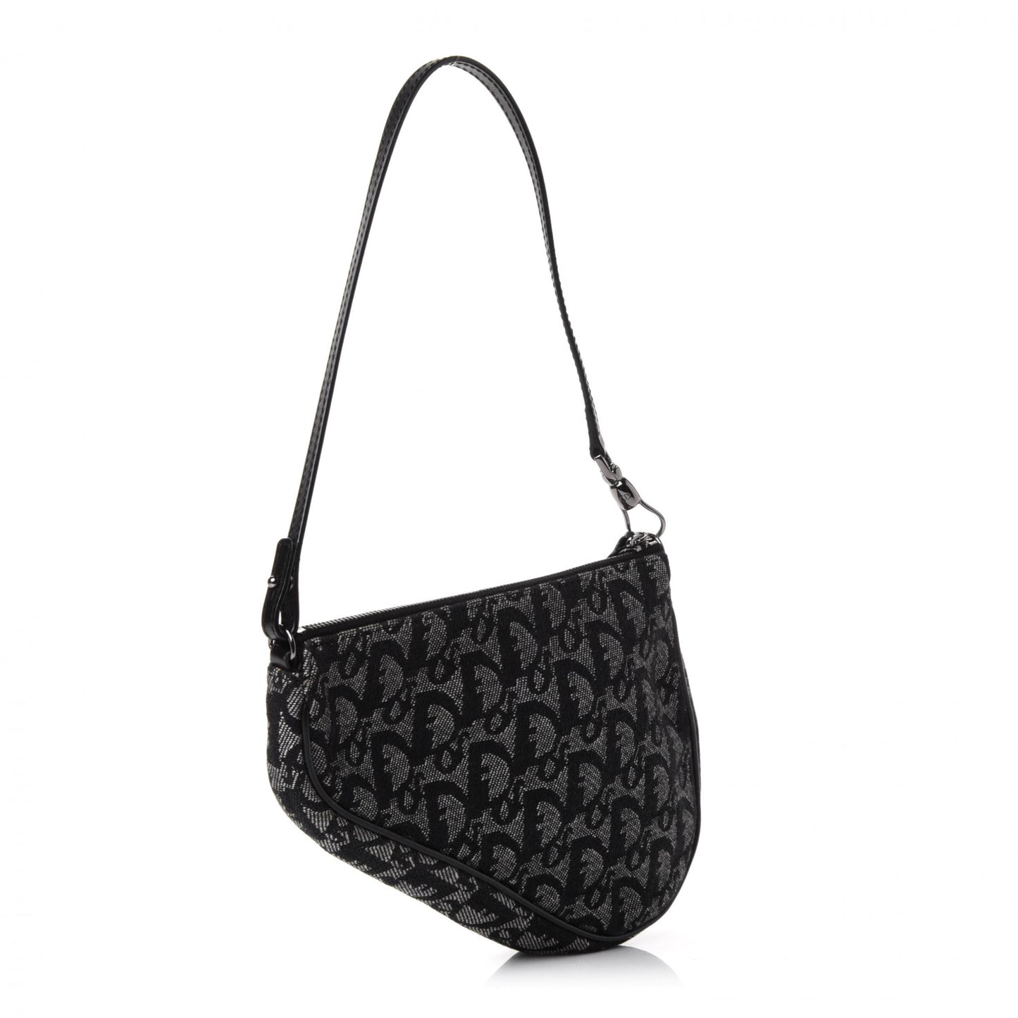 Monogram Mini Saddle Pochette Black