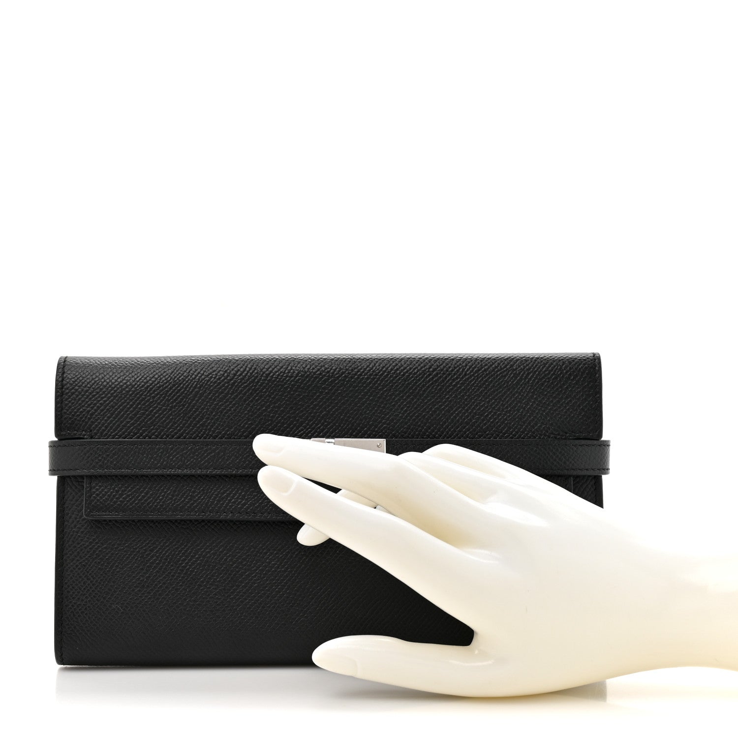 Hermes Epsom Kelly Longue Wallet Black 2 of 10