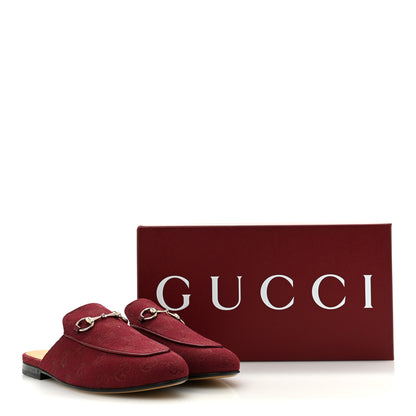 Gucci GG Monogram Canvas Womens Princetown Slippers 37 Ancora 10 of 10