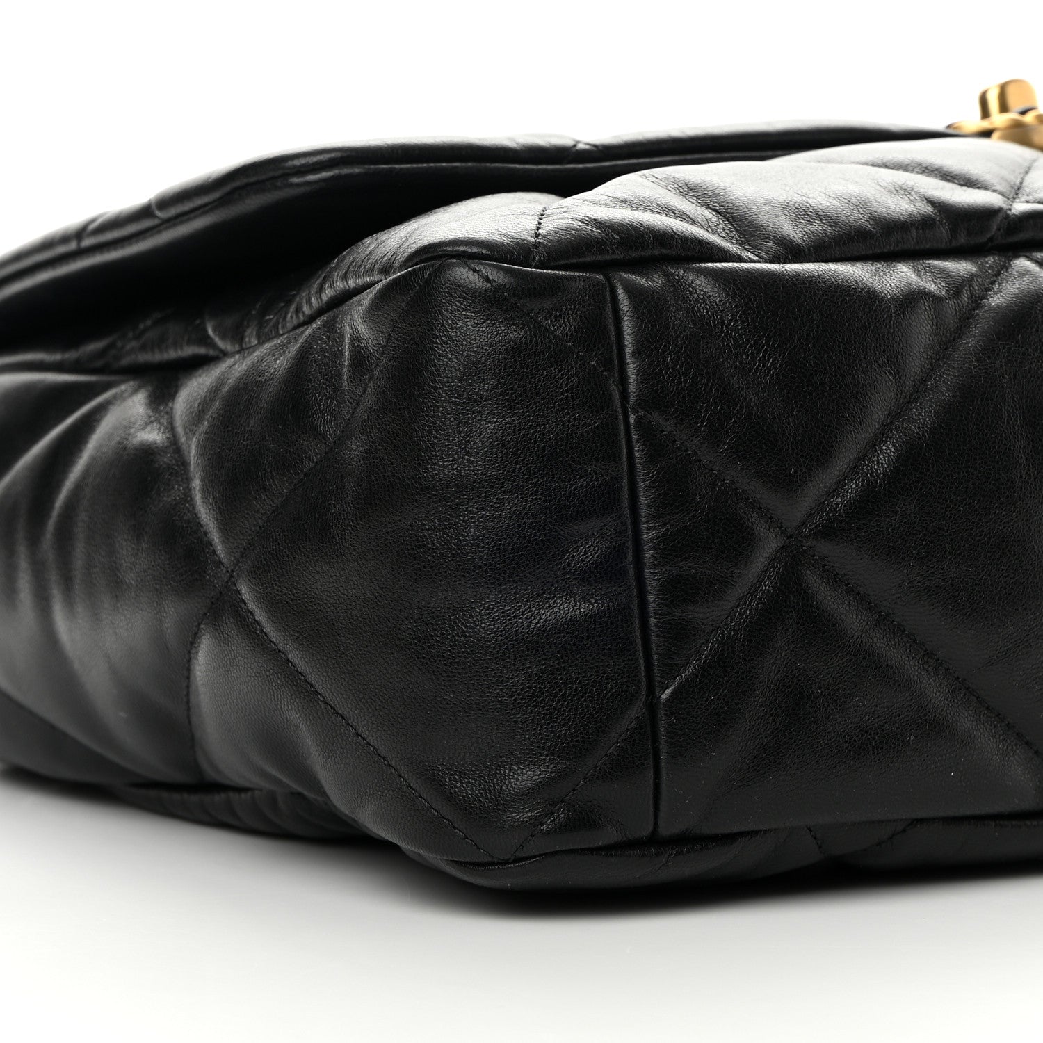 Chanel Lambskin Quilted Maxi Chanel 19 Flap Black 9 of 12
