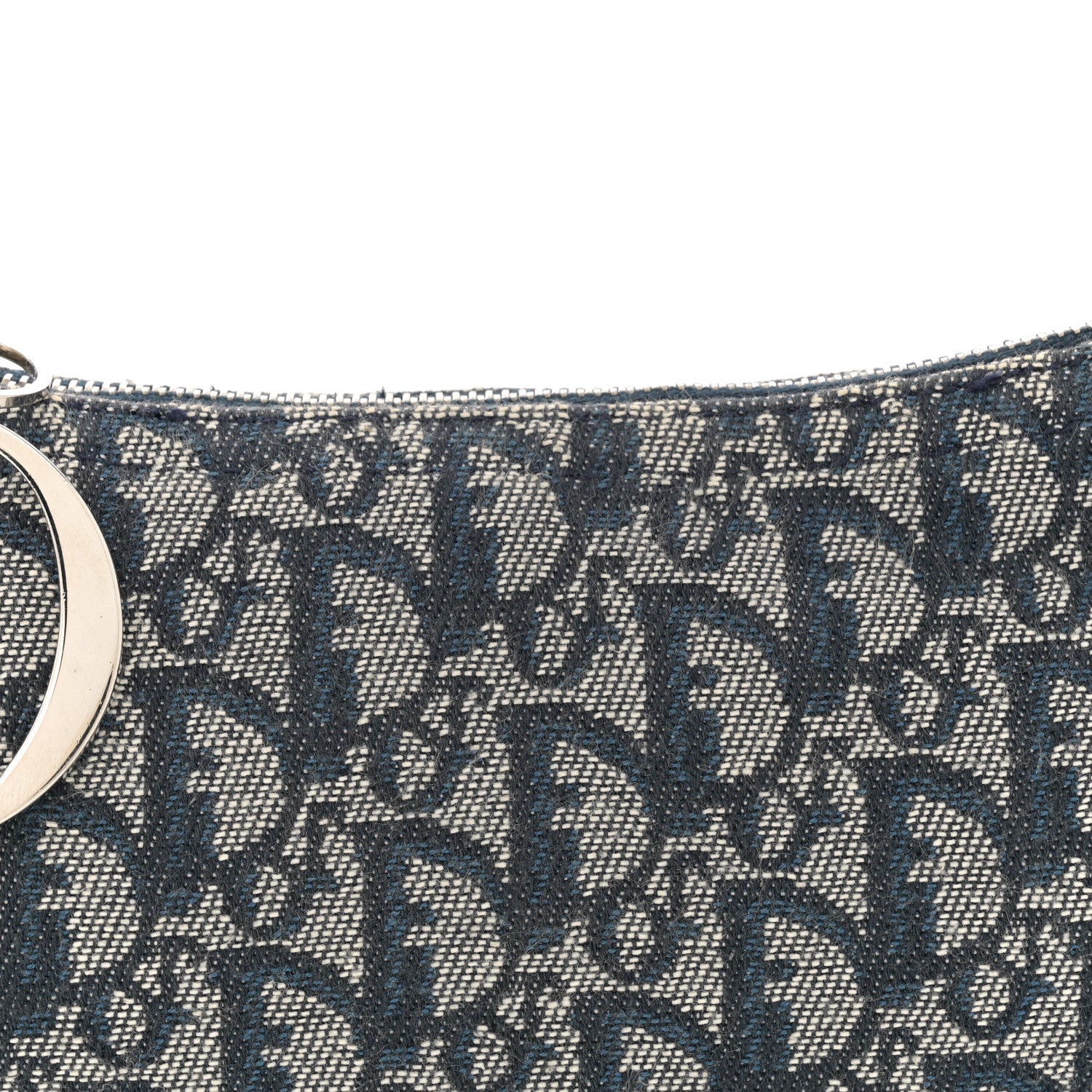 Christian Dior Monogram Shoulder Bag Pochette Blue 8 of 13