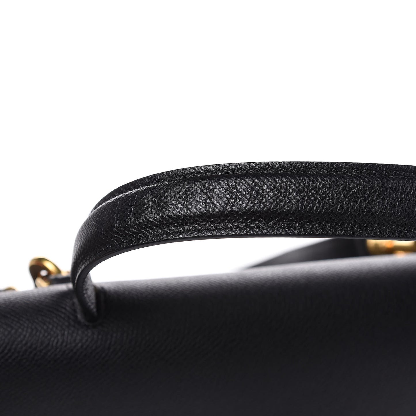 Grained Calfskin Mini Belt Bag Black