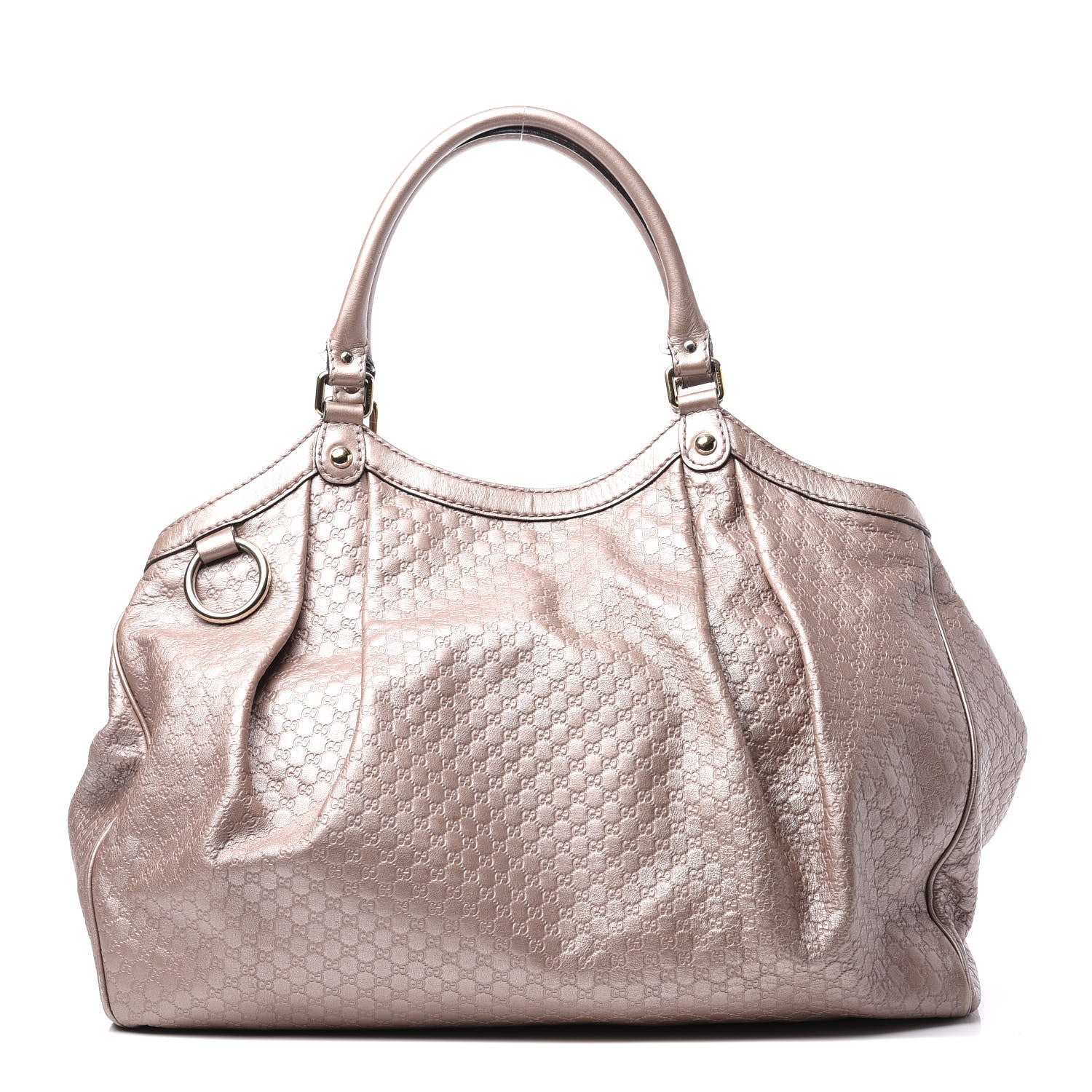 Gucci Metallic Microguccissima Large Sukey Tote Light Pink 1 of 13