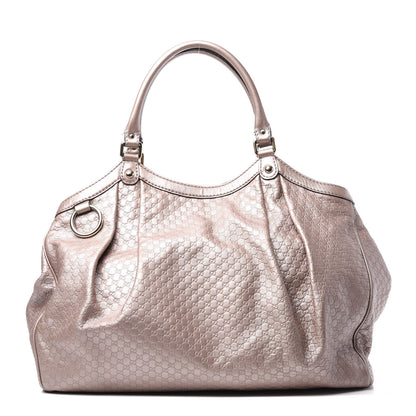 Gucci Metallic Microguccissima Large Sukey Tote Light Pink 1 of 13