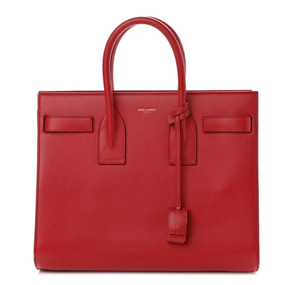 Saint Laurent Calfskin Small Sac De Jour Vermillion 1 of 9