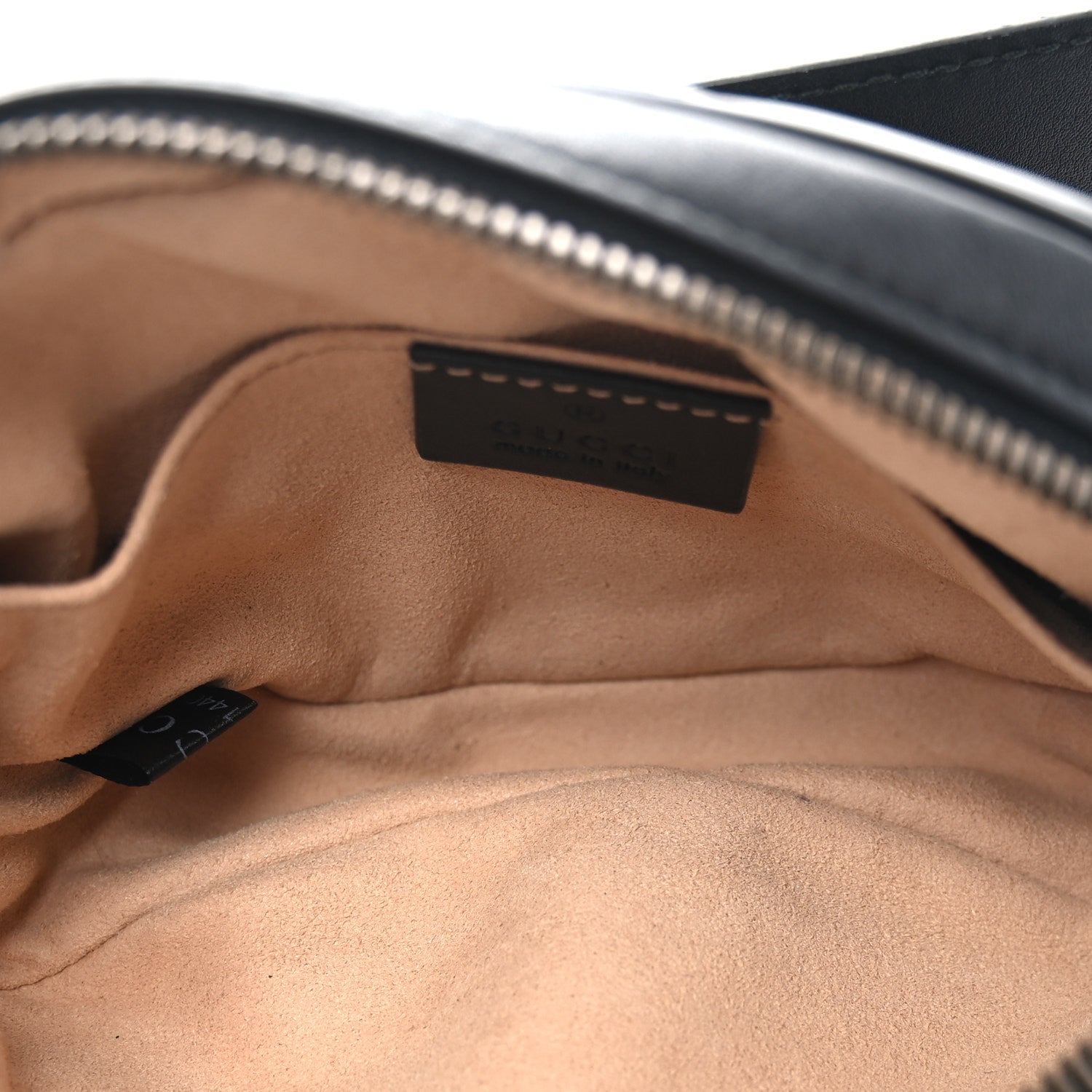 Gucci Calfskin Matelasse GG Marmont Belt Bag 95 38 Black 5 of 10