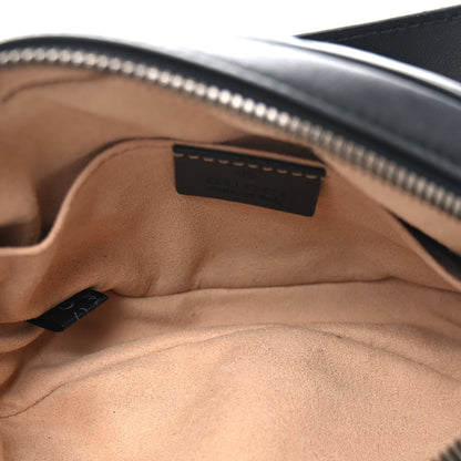 Gucci Calfskin Matelasse GG Marmont Belt Bag 95 38 Black 5 of 10