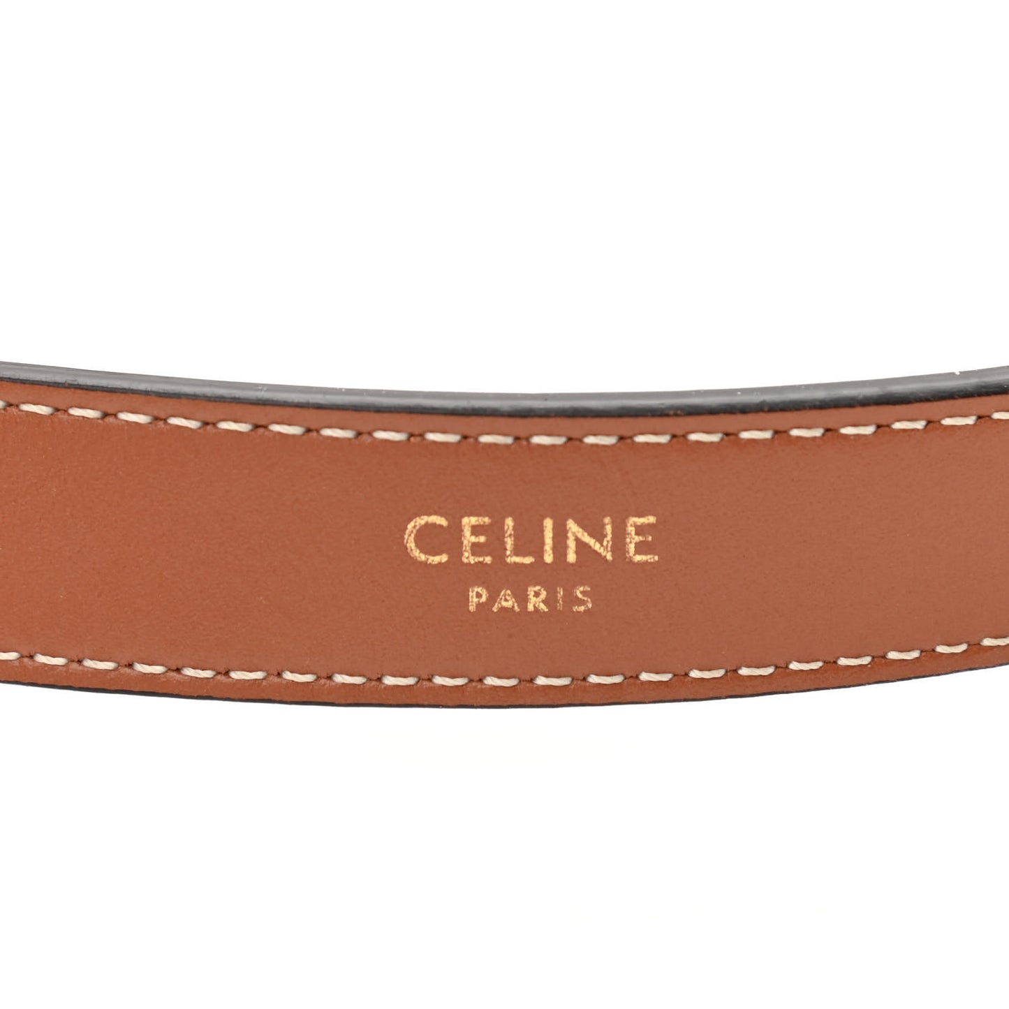 Triomphe Canvas Calfskin Ava Shoulder Bag Tan