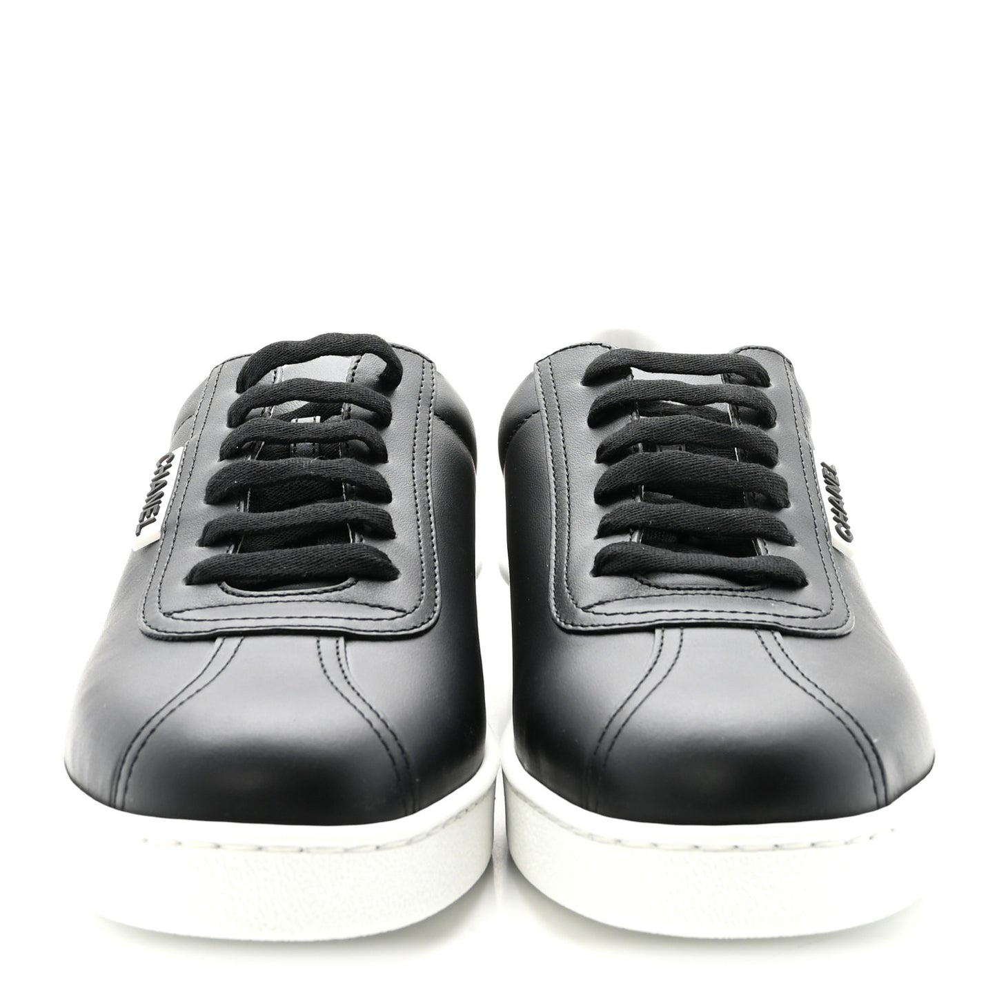 Calfskin CC Uniform Womens Sneakers 40 Black