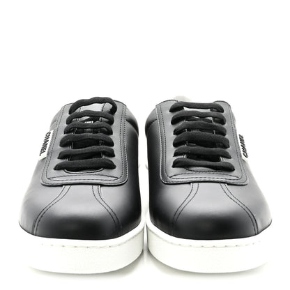 Chanel Calfskin CC Uniform Womens Sneakers 40 Black 3 of 9