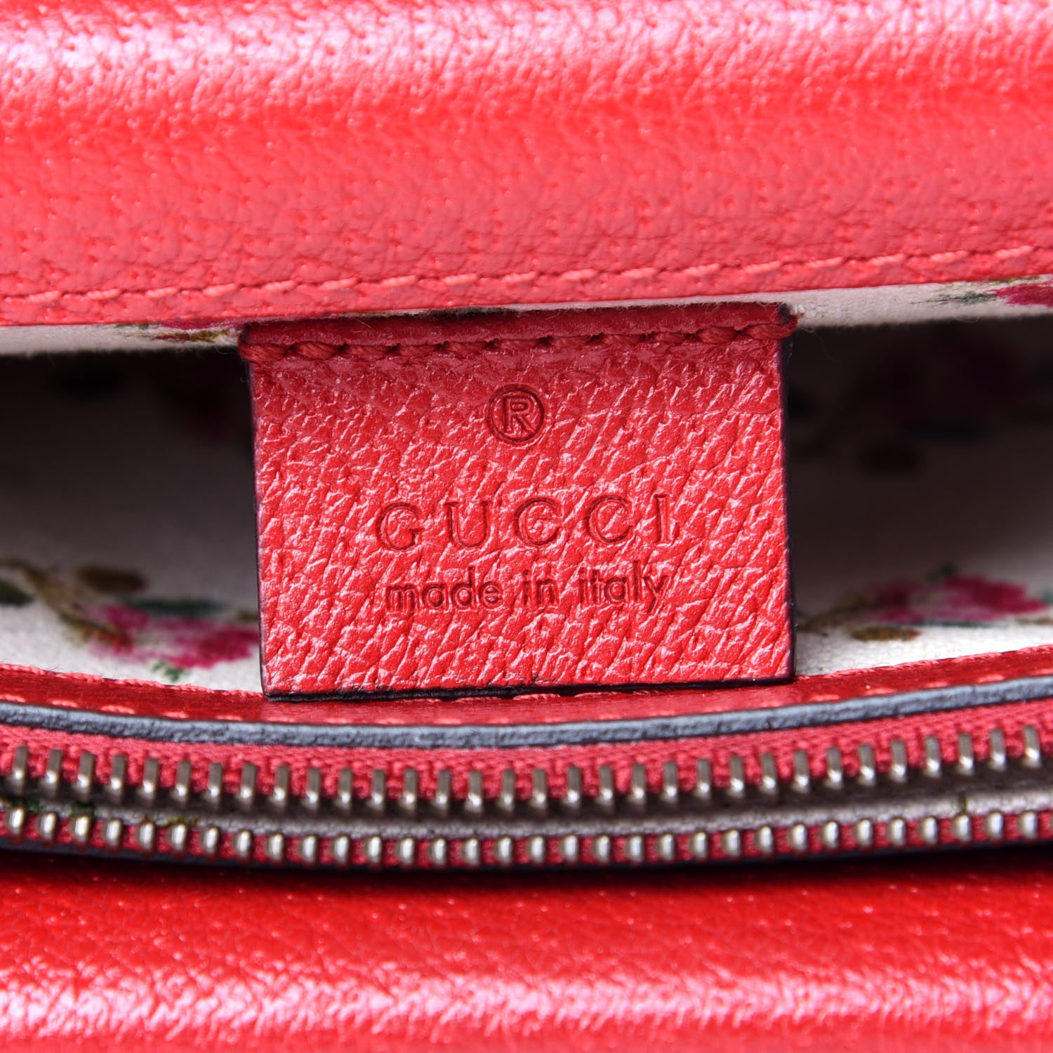 Gucci Calfskin Web Floral Embroidered Small Dionysus Shoulder Bag Hibiscus Red 6 of 9