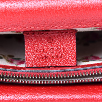 Gucci Calfskin Web Floral Embroidered Small Dionysus Shoulder Bag Hibiscus Red 6 of 9