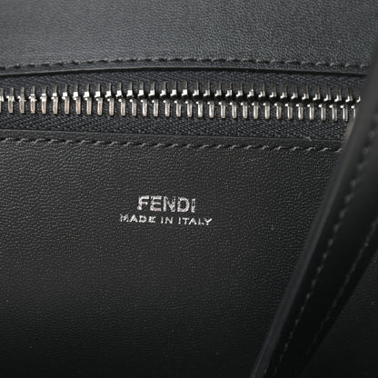 Fendi Vitello Ginevra Elaphe Monster Eyes Shopping Tote Black Naturale 6 of 14