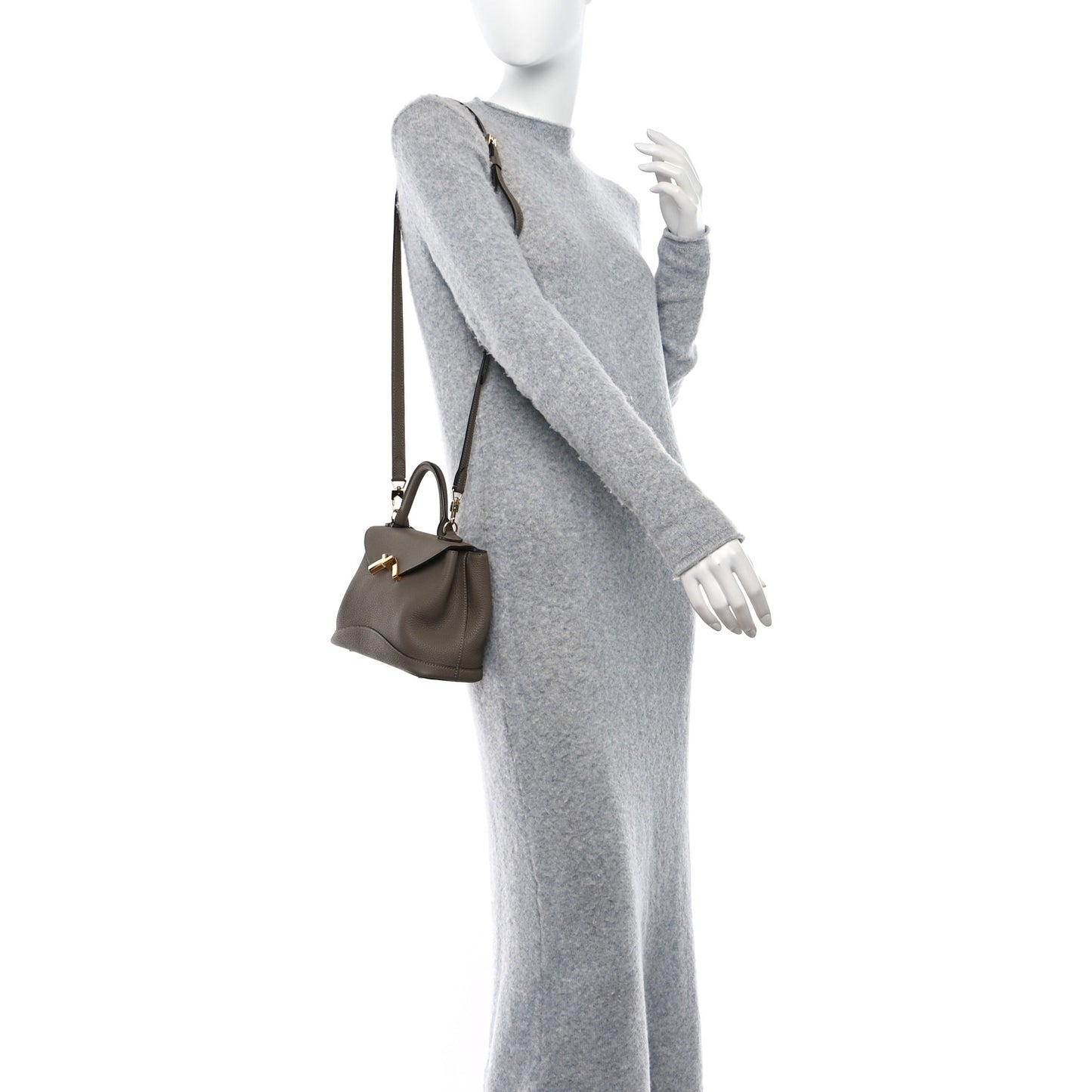 Taurillon Blush Calfskin Gabby BB Taupe