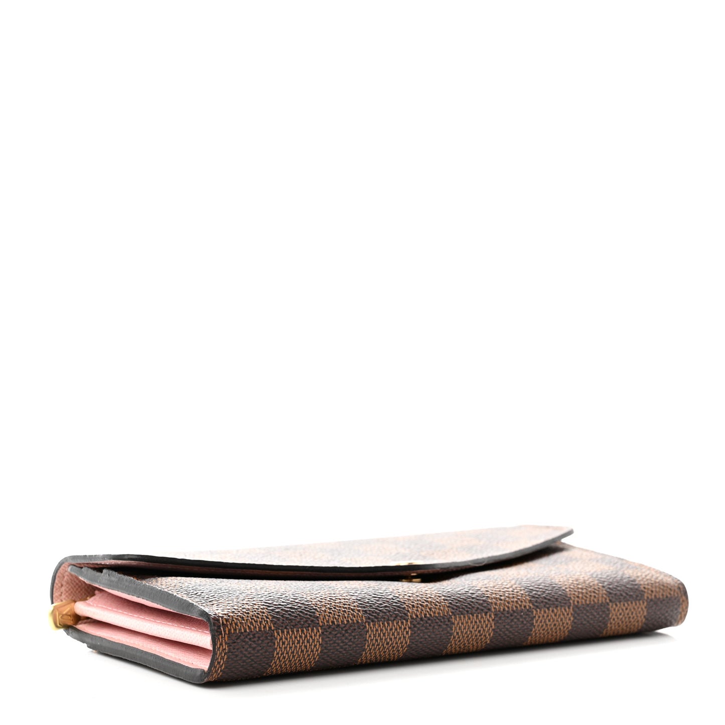 Damier Ebene Sarah Wallet NM Rose Ballerine