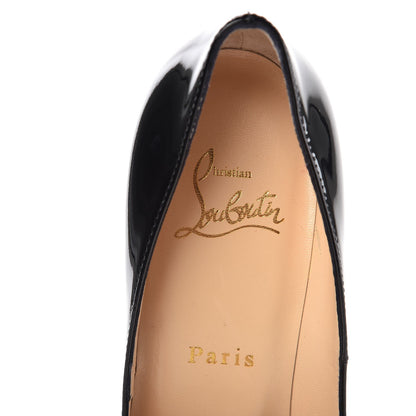 Christian Louboutin Patent New Very Prive 120 Pumps 36.5 Black Red 7 of 8