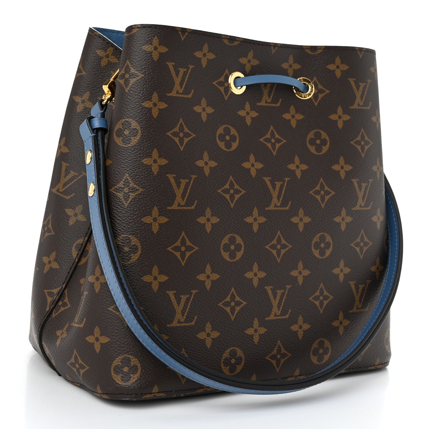 Louis Vuitton Monogram Neonoe MM Blue Jean 3 of 9